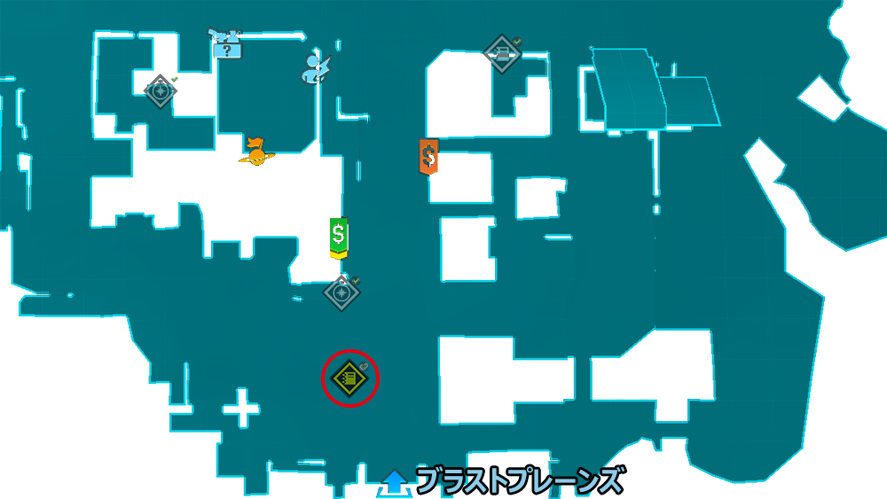 対象の位置